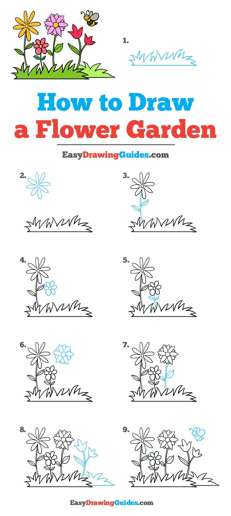 How to Draw a Flower Garden: A Step-by-Step Guide
